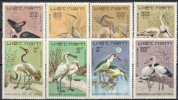 Vietnam 1983 (MNH) (Mi 1390-1397) - Black Stork...Grey Heron...Black-faced Spoonbill...Asian Openbill - Collections, Lots & Series