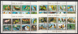 Umm Al Qiwain 1972 (Used) -  Ruddy Ground Dove......Dusky Twinspot (Small Sheets) - Collections, Lots & Series