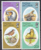 Tristan Da Cunha 1979 (MNH) (Mi 253-256) - Tristan Thrush, Inaccessible Bunting - Collections, Lots & Séries