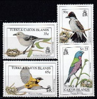 Turks & Caicos 1993 - Y(MNH) (Mi 1138-40, 1143) - Northern Mockingbird, Eastern Kingbird...Magnolia Warbler - Konvolute & Serien