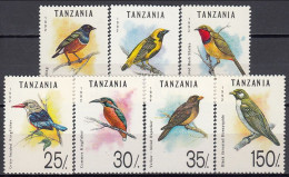 Tanzania 1992 (MNH) (Mi 1315.1321) - Superb Starling...Grey-headed Kingfisher....Greater Honeyguide - Colecciones & Series