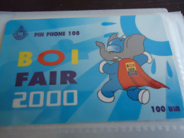 THAILAND USED CARDS  CARDS PIN 108 BOI FAIR 2000 SPORTS   MASCOTS - Giochi Olimpici
