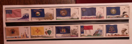 United States USA 2010 / 10v Flaggen Der Bundesstaaten - Unused Stamps