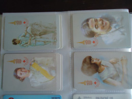 THAILAND USED 4  CARDS PIN 108   RED CROSS  WOMEN - Kultur