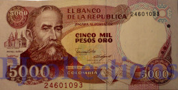 COLOMBIA 5000 PESO 1988 PICK 435b AU- - Colombia