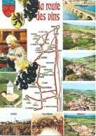 Carte Postale: La Route Des Vins: Macon, Juliénas, Villié-Morgon, Chiroubles, Etc. - Rhône-Alpes
