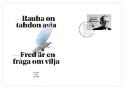 Finland Finnland Finlande 2023 Martti Ahtisaari In Memoriam President Nobel Laureate Posti FDC - FDC