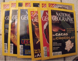 Lot De 13 N° De La Revue National Geographic En Français 2002-2004. - Geografía