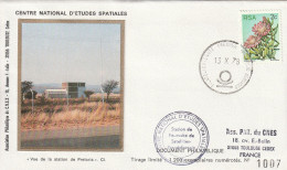 ESPACE (CNES) -  Lettre Philatélique " Station De Pretoria " Tiros N-Argos - Afrika