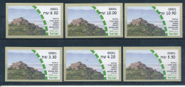 ISRAEL 2023 NATIONAL PARK NIMROD ATM SET MACHINE 001 MNH - Ungebraucht