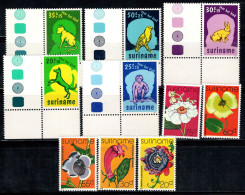 Suriname 1977 Neuf ** 100% Chiens, Fleurs - Suriname