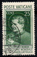 Vatican 1936 Sass. 49 Oblitéré 100% Presse Catholique, 25 C - Usati