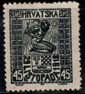 Yougoslavie 1918 Mi. 54 Neuf * MH 100% 45 Fil, Croatie - Used Stamps