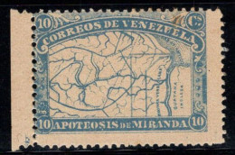 Venezuela 1896 Mi. 49 Neuf ** 80% Carte, 10 C - Venezuela