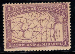 Venezuela 1896 Mi. 52 Neuf ** 40% 1 B, Carte - Venezuela