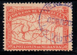 Venezuela 1896 Mi. 51 Oblitéré 100% Carte, 50 C - Venezuela