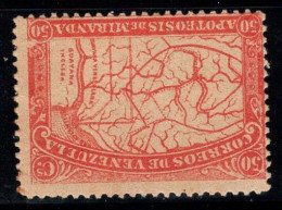 Venezuela 1896 Mi. 51 Neuf * MH 100% 50 C, Carte - Venezuela