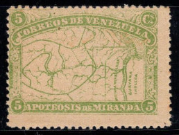 Venezuela 1896 Mi. 48 Neuf ** 80% 5 C, Carte - Venezuela