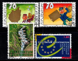 Liechtenstein 2001 Mi. 1255-1258 Oblitéré 100% Service Postal, Rivière - Gebraucht