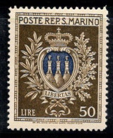 Saint-Marin 1945 Sass. 295 Neuf ** 100% Les Armoiries - Neufs