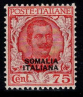 Somalie 1926-30 Sass. 98 Neuf ** 60% 75 C - Somalie