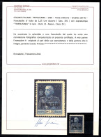 Tripolitania 1925-26 Sass. 25 Neuf ** 100% Signé Certificat 1,25 L, Bifani - Tripolitania