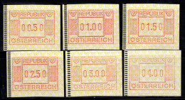 Autriche 1983 Mi. 1 Neuf ** 100% ATM 50, 01,1.50, 2.50, 03, 04 - Machines à Affranchir (EMA)