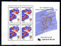 Corée Du Sud 1986 Mi. Bl. 522 Bloc Feuillet 100% Neuf ** Jeux Olympiques - Corée Du Sud
