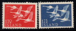 Islande 1956 Mi. 312-313 Neuf ** 100% Europe CEPT, Oiseaux - Nuovi