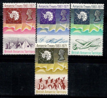 Territoire Antarctique Britannique 1971 Mi. 39-42 Neuf ** 100% BAT Traité Sur L'Antarctique - Unused Stamps