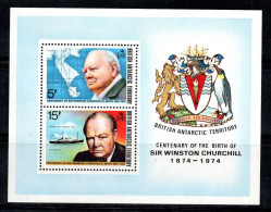 Territoire Antarctique Britannique 1974 Mi. Bl. 1 Neuf ** 100% BAT Churchill - Ongebruikt
