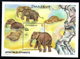 Somalie 2002 Mi. Bl. 90 Bloc Feuillet 100% Neuf ** Éléphants - Somalie (1960-...)