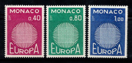 Monaco 1970 Mi. 977-979 Neuf ** 100% Europa CEPT, Emblème - Andere & Zonder Classificatie