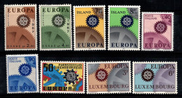 Europe CEPT 1967 Neuf ** 100% Islande, Italie, Luxembourg - 1967