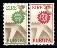 Irlande 1967 Mi. 192-193 Neuf ** 100% Europe CEPT, Engrenages - Ungebraucht