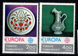 Turquie 1976 Mi. 2385-2386 Neuf ** 100% Europa CEPT, Porcelaine - Unused Stamps