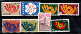 Europe CEPT 1973 Neuf ** 100% France, Belgique, Andorre - 1973