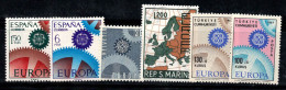 Europe CEPT 1967 Neuf ** 100% Espagne, Turquie, Saint-Marin - 1967