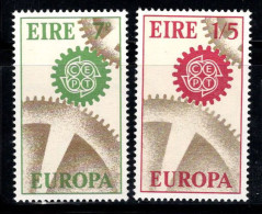 Irlande 1967 Mi. 192-193 Neuf ** 100% Europe CEPT, Engrenages - Unused Stamps