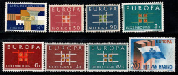 Europe CEPT 1963 Neuf ** 100% Norvège, Luxembourg, Saint-marin - 1963