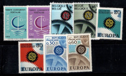 Europe CEPT 1967 Neuf ** 100% Dinde, Belgique, France - 1967