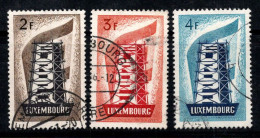 Luxembourg 1953 Mi. 555-557 Oblitéré 100% Europe CEPT, 2Fr, 3Fr, 4Fr - Gebruikt