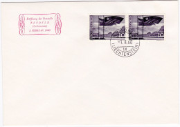 Liechtenstein 1960: Zu 326 Mi 381 Yv ? Auf Brief Mit Rotem Beistempel "Eröffnung Der Poststelle" NENDELN 1.II.60 - Covers & Documents