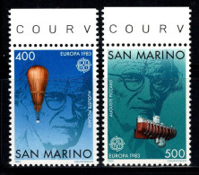 Saint-Marin 1983 Sass. 1119-1120 Neuf ** 100% 400 L, 500 L. Europe Unie - Neufs