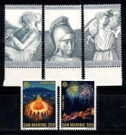 Saint-Marin 1981 Sass. 1069-70,1075-77 Neuf ** 100% 200 L, 300 L... L'Europe Unie... - Unused Stamps