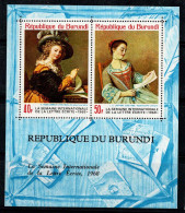 Burundi 1968 Mi. Bl. 28A Bloc Feuillet 100% Neuf ** Art, Peintures - Neufs