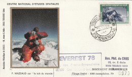 Expédition " EVEREST 78 " (CNES) -  Lettre Philatélique : Katmandou Le 05/10/1978 - Bergen