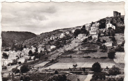 63. MONTAIGUT LE BLANC. CPA.  VUE GENERALE ET LE VIEUX CHATEAU  ANNÉES 50 + TEXTE - Montaigut