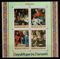 Burundi 1967 SG MS337 Bloc Feuillet 100% Neuf ** Noël, Peintures Religieuses - Ongebruikt