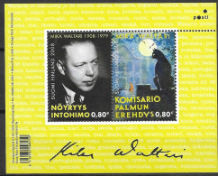 2008 Finnland Mi. Bl. 50 **MNH   100. Geburtstag Von Mika Waltari - Unused Stamps